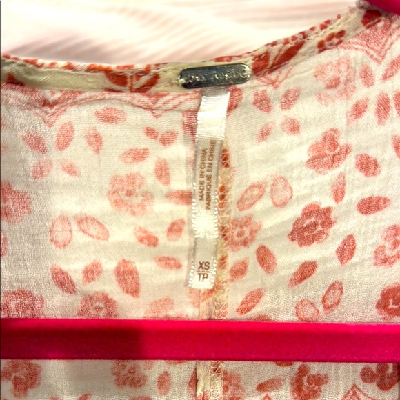 FREE PEOPLE DARLING BOHO PRINT TOP - Picture 2 of 5